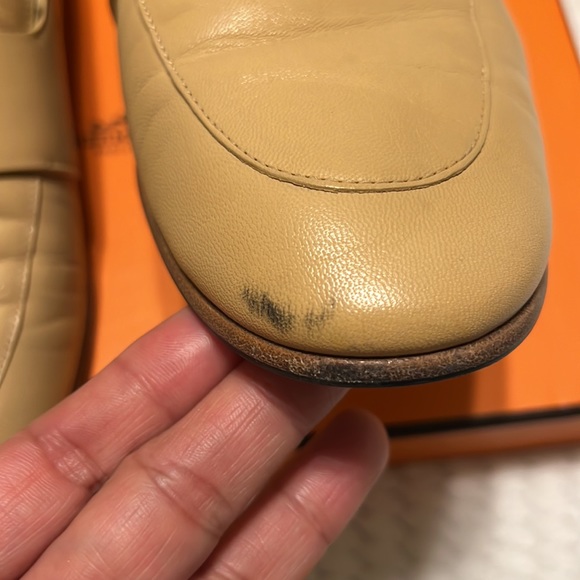 Hermes ancora loafers leather beige - Picture 4 of 10